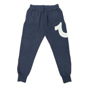 True Religion Jogger Pants Womens Small Navy Blue Cozy Athleisure Loungewear